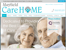 Tablet Screenshot of mayfieldcare.com